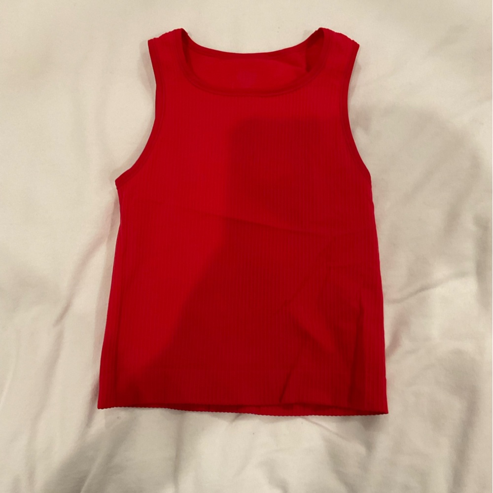 Anthropologie Red Sleeveless Top